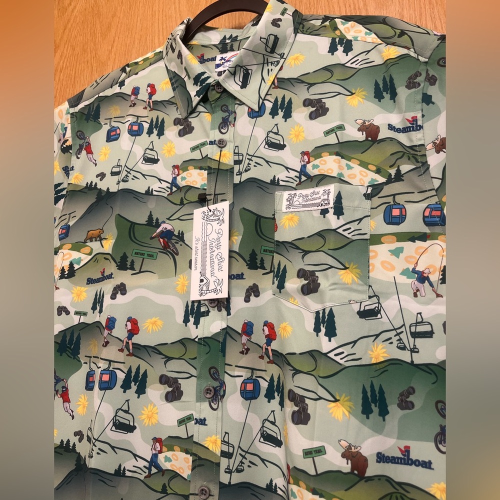 NWT Steamboat Party Shirt International T-Shirt Unisex - L -RARE, VINTAGE, RETRO - Picture 11 of 11